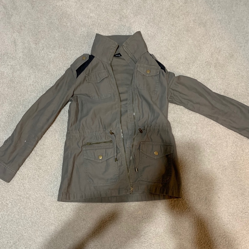 Apt. 9 military style green jacket